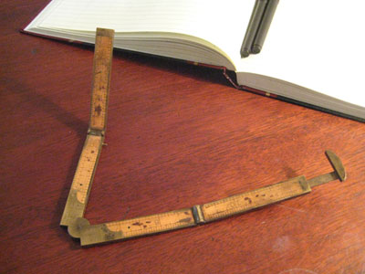 Tom's antique folding ruler