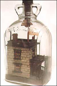 Side view of the Bottle House